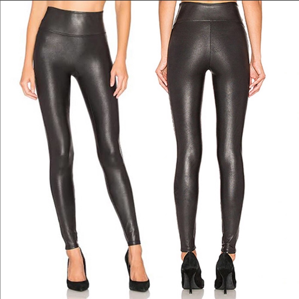 Spanx Faux Leather Leggings, Size XS